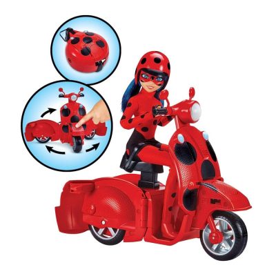 Miraculous figura szett 29 cm - átalakítható motorral és kiegészítőkkel