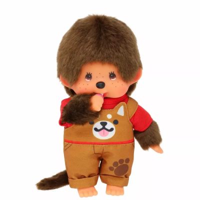 Moncsicsi plüssfigura shiba kutyás ruhában fiú 20 cm