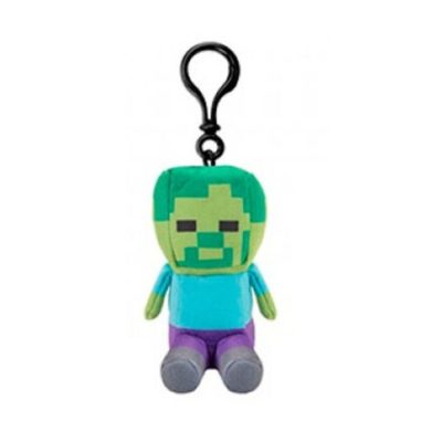 Zombie plüssfigura 15 cm - Minecraft - karabinerrel