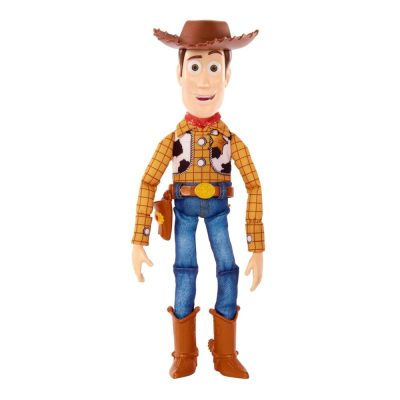 Woody figura 30 cm - Toy Story eredeti kiadás - hátánál húzva beszél mint a mesében