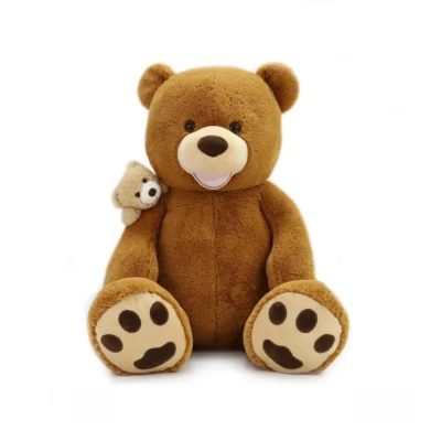 Nagy maci kis macival a vállán plüssfigura 125 cm