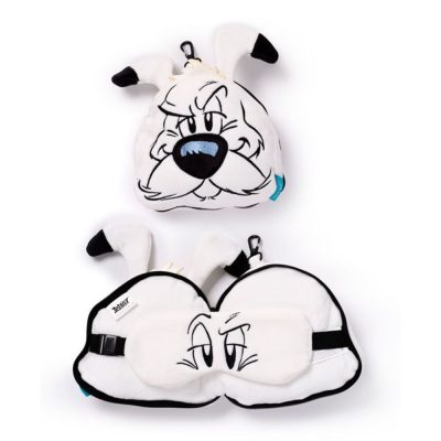 Idefix plüss utazópárna - Asterix and Obelix travel pillow with mask