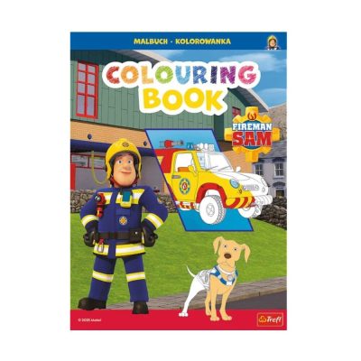 Sam a tűzoltó színezőfüzet - A4 - 23 színezhető nagy jelenet