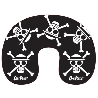 One Piece Black Skull utazópárna, nyakpárna