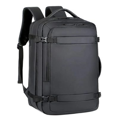 TravelBag fekete 40x30x20 bővíthető kézipoggyász