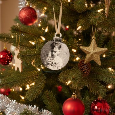 Egyedi Hueforge karácsonyfadísz 