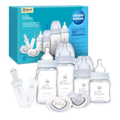 Canpol babies ajándékszett újszülöttek számára ROYAL BABY kék