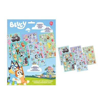 Bluey matrica szett - 5 ív matrica egyben