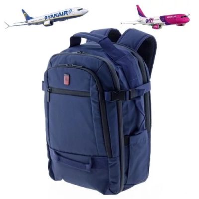 Gladiator sötétkék WizzAir, Ryanair méretű kabinhátizsák