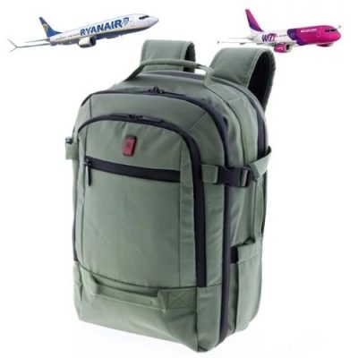 Gladiator zöld WizzAir, Ryanair méretű kabinhátizsák