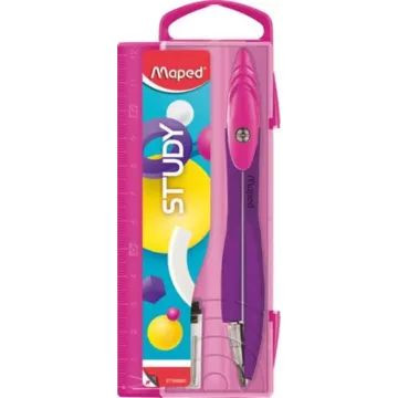 Maped: Study Pop körző, heggyel - pink