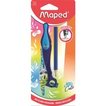 Maped: Mini Cute körző, ceruzával és adapterrel - kék