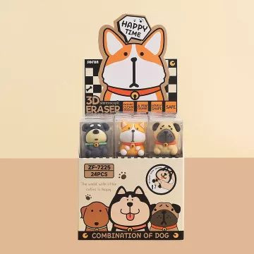 Kutya mintás radír - többféle