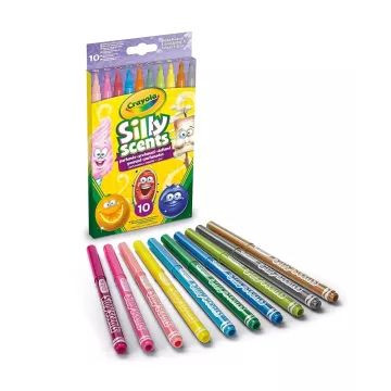 Crayola Silly Scents: Illatos, vékony filctoll készlet - 10 db-os