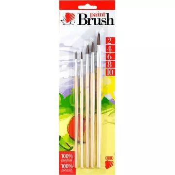 ICO Süni: Ecset készlet, natúr - 5 db-os