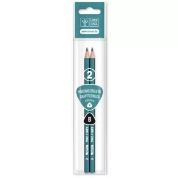 Ars Una: Háromszögletű grafitceruza csíkos mintával, 2 db - B