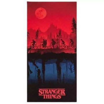 Stranger Things: Árnyékok fürdőlepedő, pamut - 70 x 140 cm