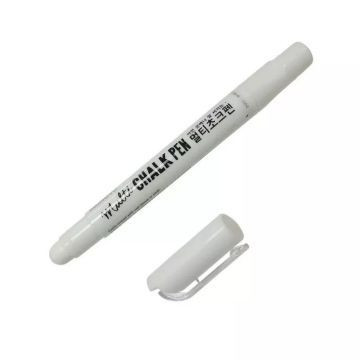 Krétafilc üveg felületre - Fehér