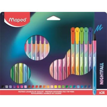 Maped: Nightfall filctoll készlet, 2,5 mm, kimosható