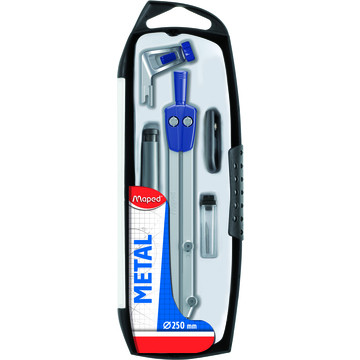 MAPED: Fém körző készlet, 5 db-os