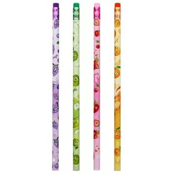 Bensia: Gyümölcs mintás grafitceruza - radíros, többféle