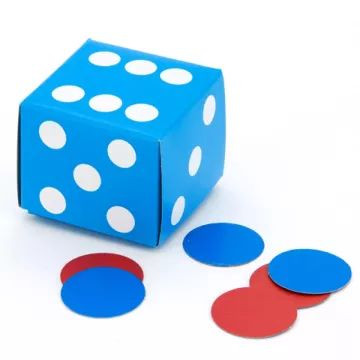 Számolókorong dobókockában