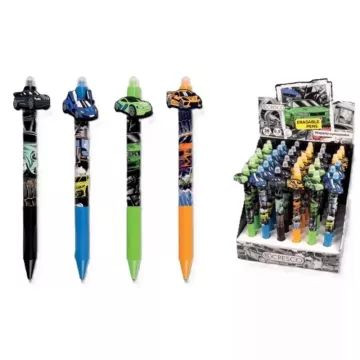 Cresco: Autó mintás radírozható golyóstoll, többféle