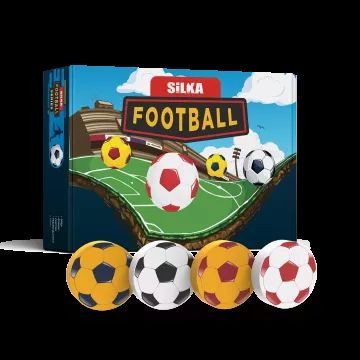 Nebulo: Focilabda formájú színes radír - többféle