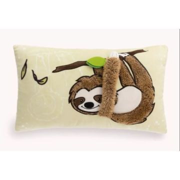 Nici Green: Slobby, a lajhár plüsspárna - 43 x 25 cm