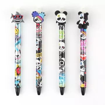 Panda mintás radírozható zselés toll - többféle
