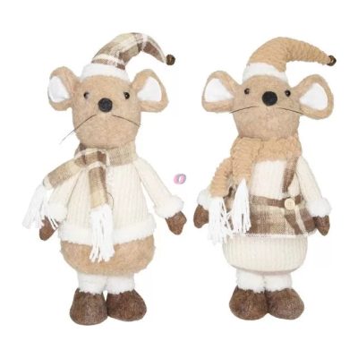 Egér textil több féle 18x17x48cm/db