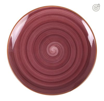 Bonna Purple 30 cm-es porcelán lapostányér, 6 db-os csomag, pattanási garanciával