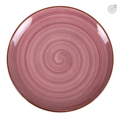 Bonna Purple 25 cm-es porcelán lapostányér, 6 db-os csomag, pattanási garanciával