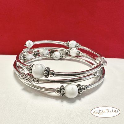 Ásványkő Karkötő - Fehér türkiz