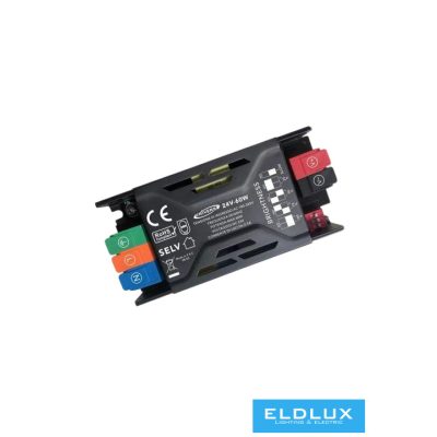 UNIVERSO Dimmelhető fémházas tápegység DC:24V 60w 2.5A IP20 105x50x23mm 3év