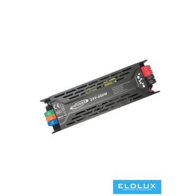 UNIVERSO Dimmelhető fémházas tápegység DC:24V 400w 16.6A IP20 200x61x30.5mm 3év