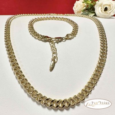 14K Gold Filled Nyaklánc és Karkötő Szett - Selena