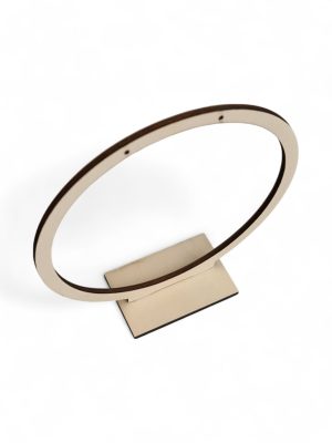 Fa ékszertartó állvány – kör alakú design