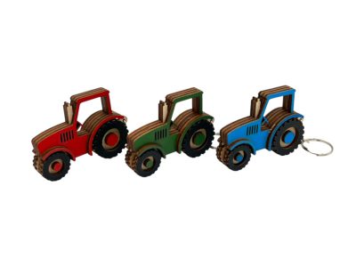 Traktoros kulcstartó