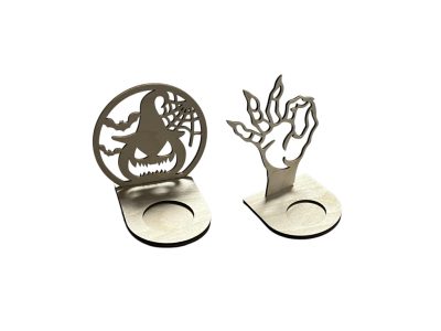 Halloween teamécses tartó