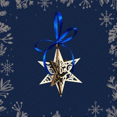 Csillag karácsonyfadísz