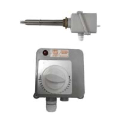 Elektromos fűtőbetét 230V 7500W Tesy fűtőpatron beépített termosztáttal1½" azaz 6/4" 800–2000 literes bojlerekhez és puffer tartályokhoz cekász 7,5 kW 