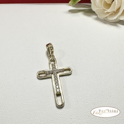  14K Gold Filled kereszt medál - Cross