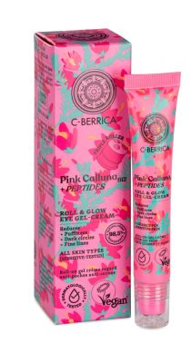 Natura Siberica C-Berrica Pink Calluna Ragyogásfokozó Szemkörnyékápoló roll-on gélkrém B12-vitaminna