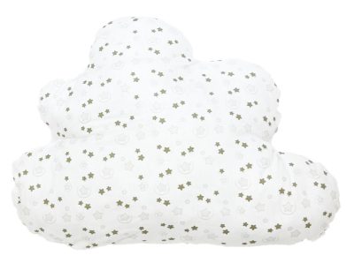 BabyBruin Felhő alakú párna - fehér csillagos