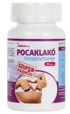 Netamin Pocaklakó terhesvitamin - szuper kiszerelés 90 db tabletta