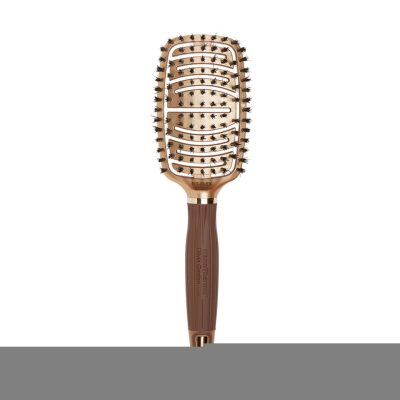 Olivia Garden Expert Care Flex Gold & Brown vaddisznósörte hajkefe