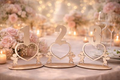 Esküvői Asztalszám Szív Alakú