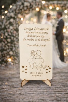 Esküvői Szülőköszöntő Ajándék (Apának Menyasszonytól)