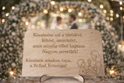 Esküvői Szülőköszöntő Ajándék (Anyának Fiútól)